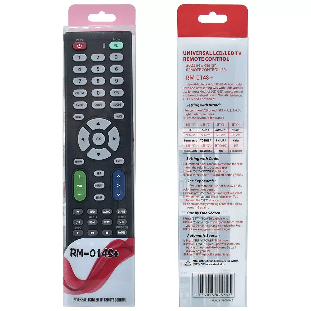 CONTROL REMOT UNIVERSAL RM-014