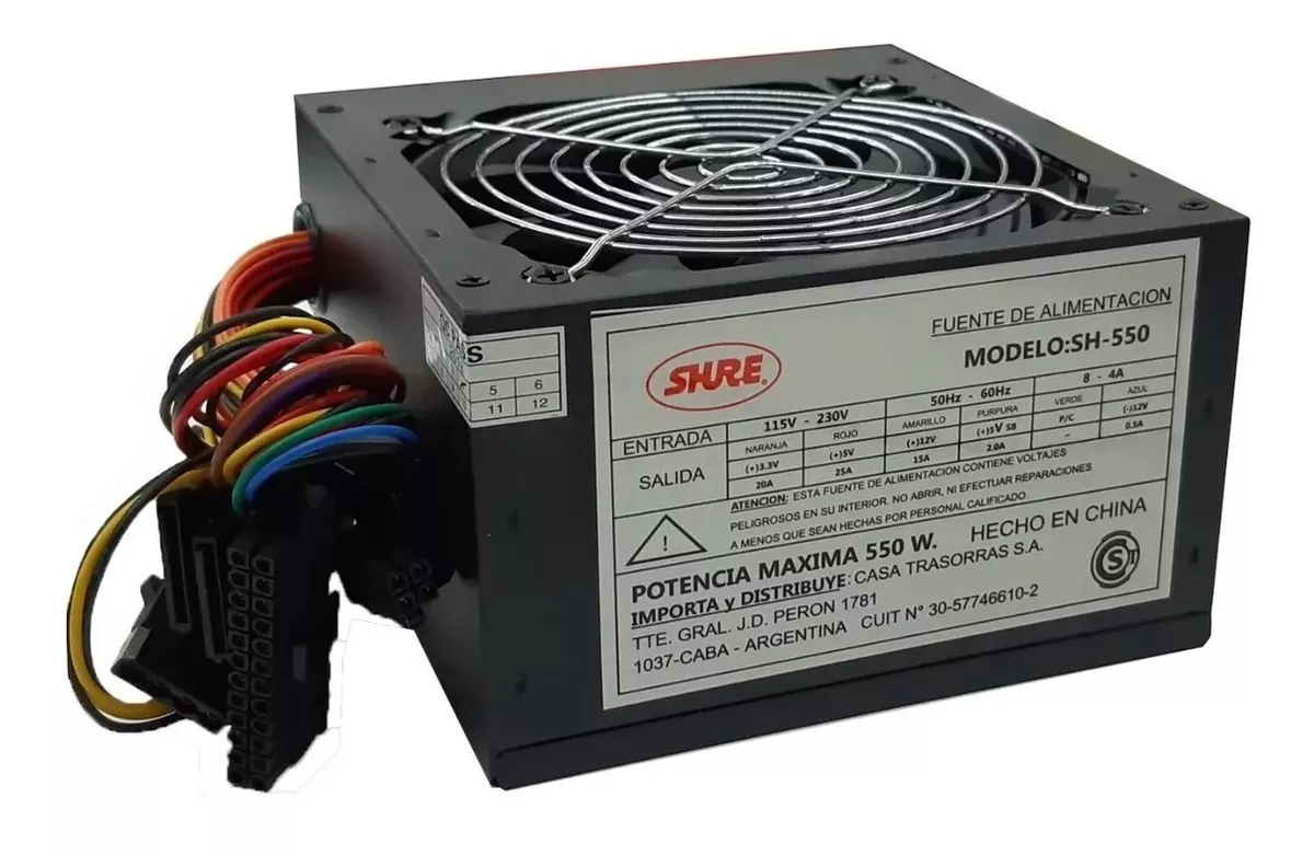 FUENTE SHURE DE 550W