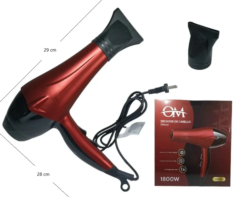 SECADOR DE PELO DELUXE OM 1800W