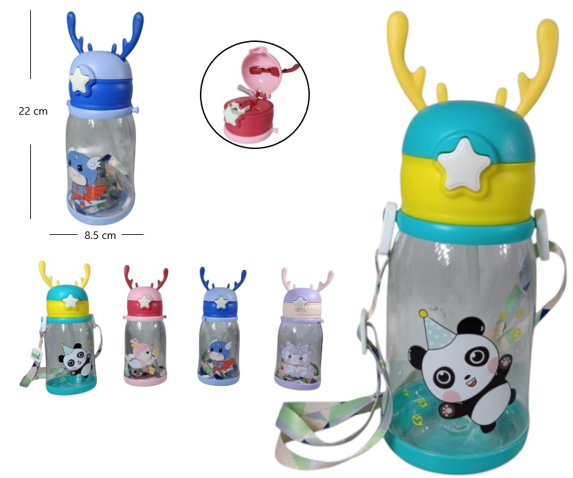BOTELLA INFANTIL CAPYBARA CON CUERNITOS