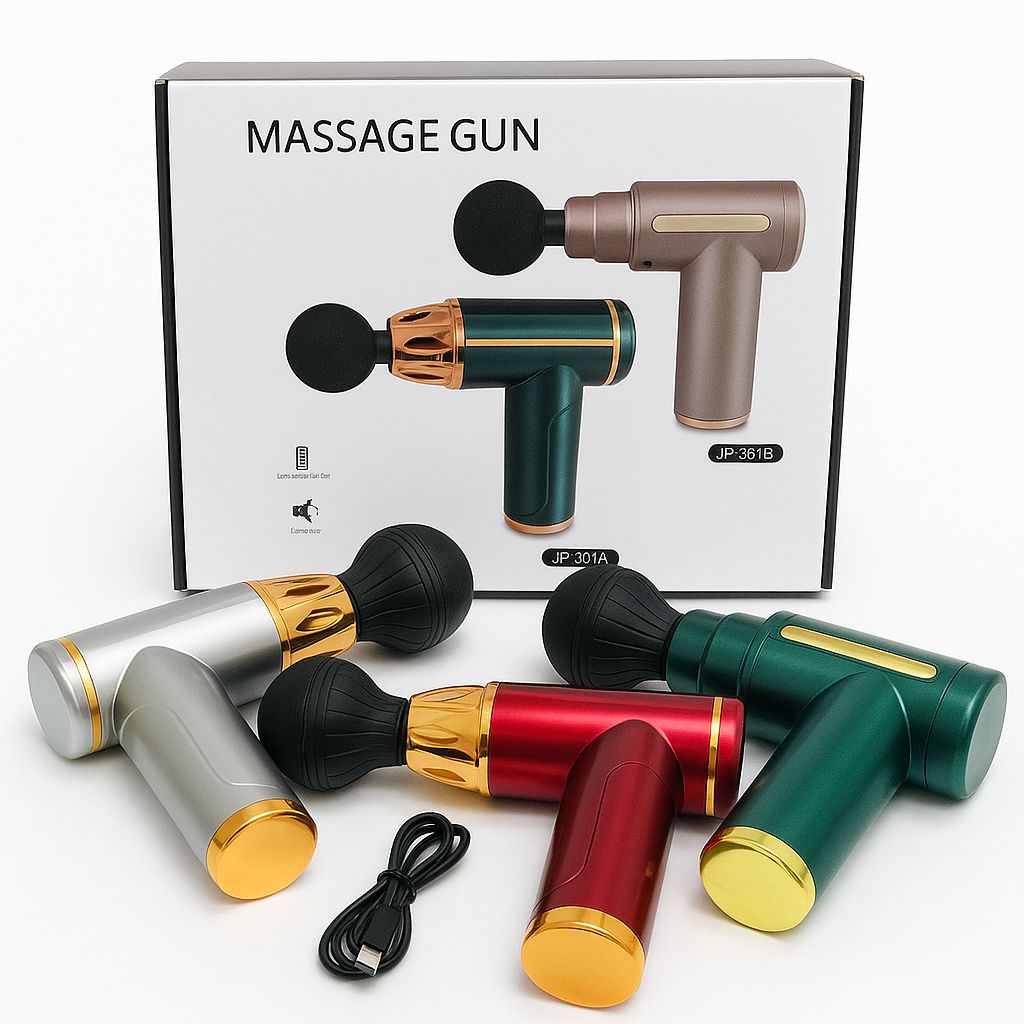 PISTOLA MASAJEADORA RECARGABLE