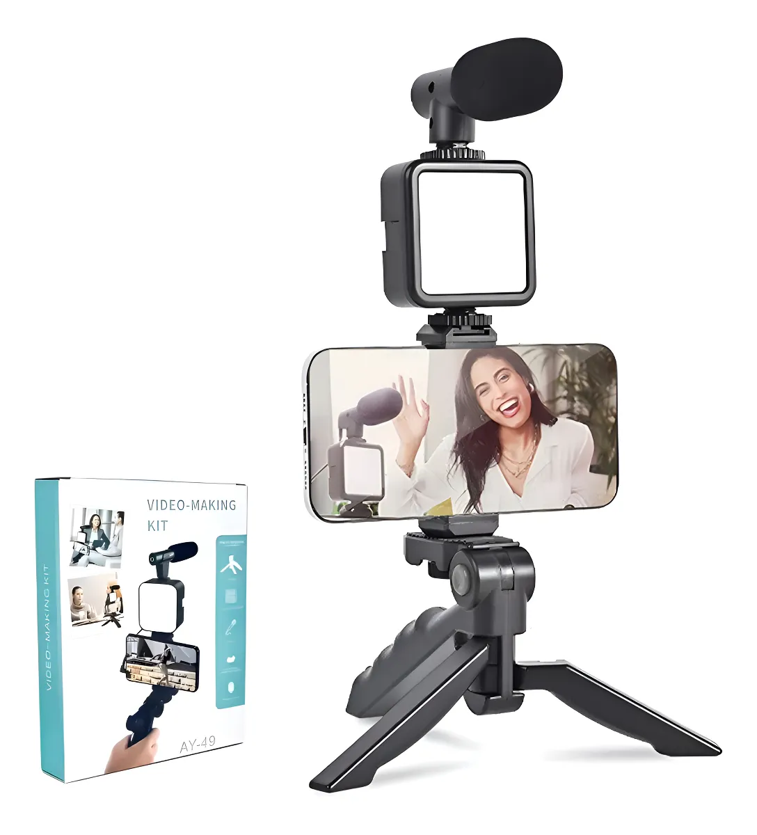 HOLDER ESTABILIZADOR VLOG KIT C/ MICROFONO