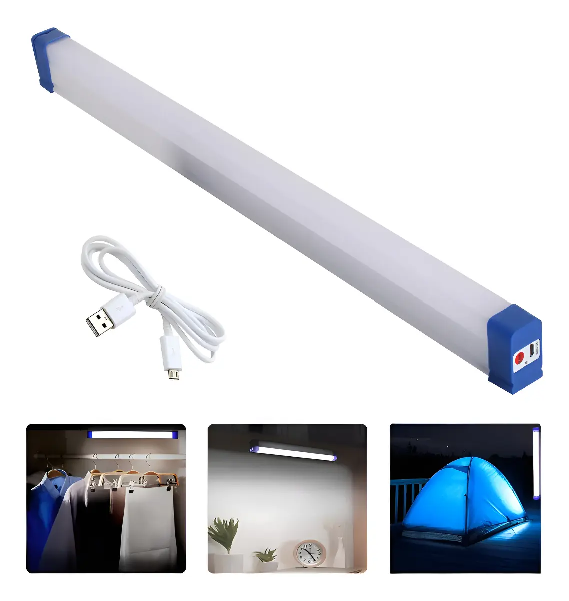 BARRA DE LUZ LED RECARGABLE 52 CM