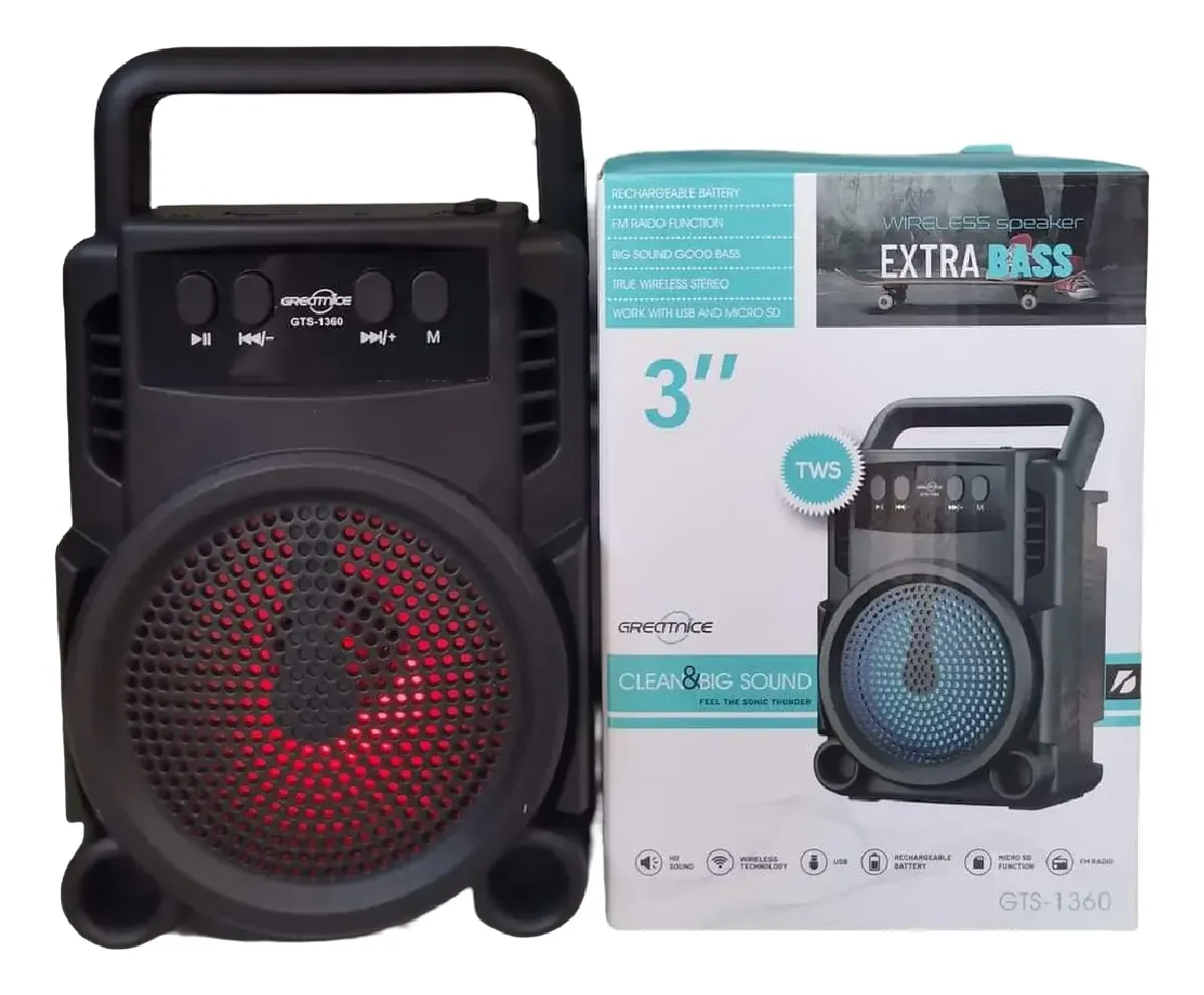PARLANTE 3PLG BLUETHOO FM MP3