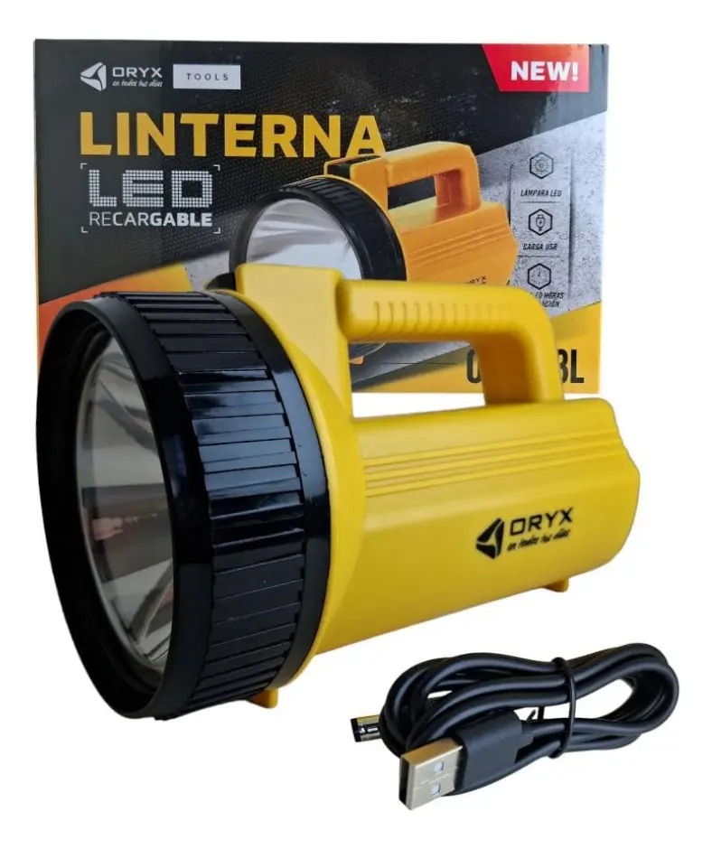 LINTERNA RECARGABLE LED BUSCA HUELLAS OR-003L