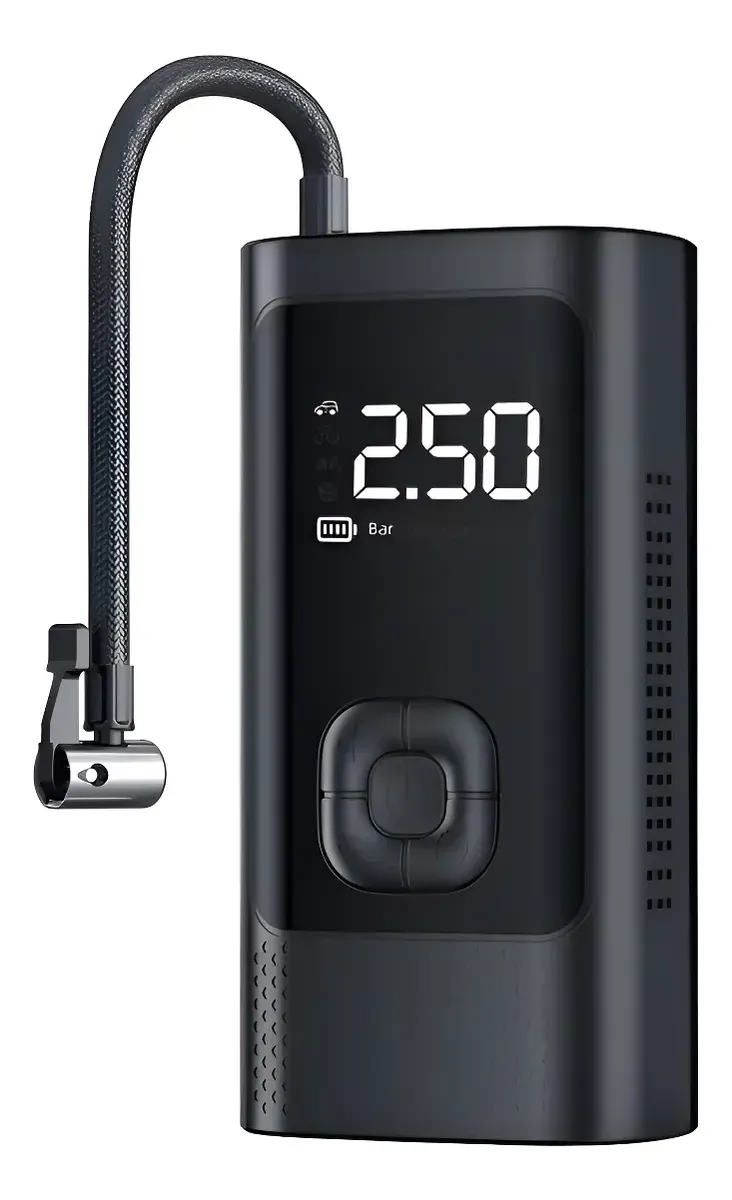 COMPRESOR DE AIRE DIGITAL PORTATIL C/LINTERNA