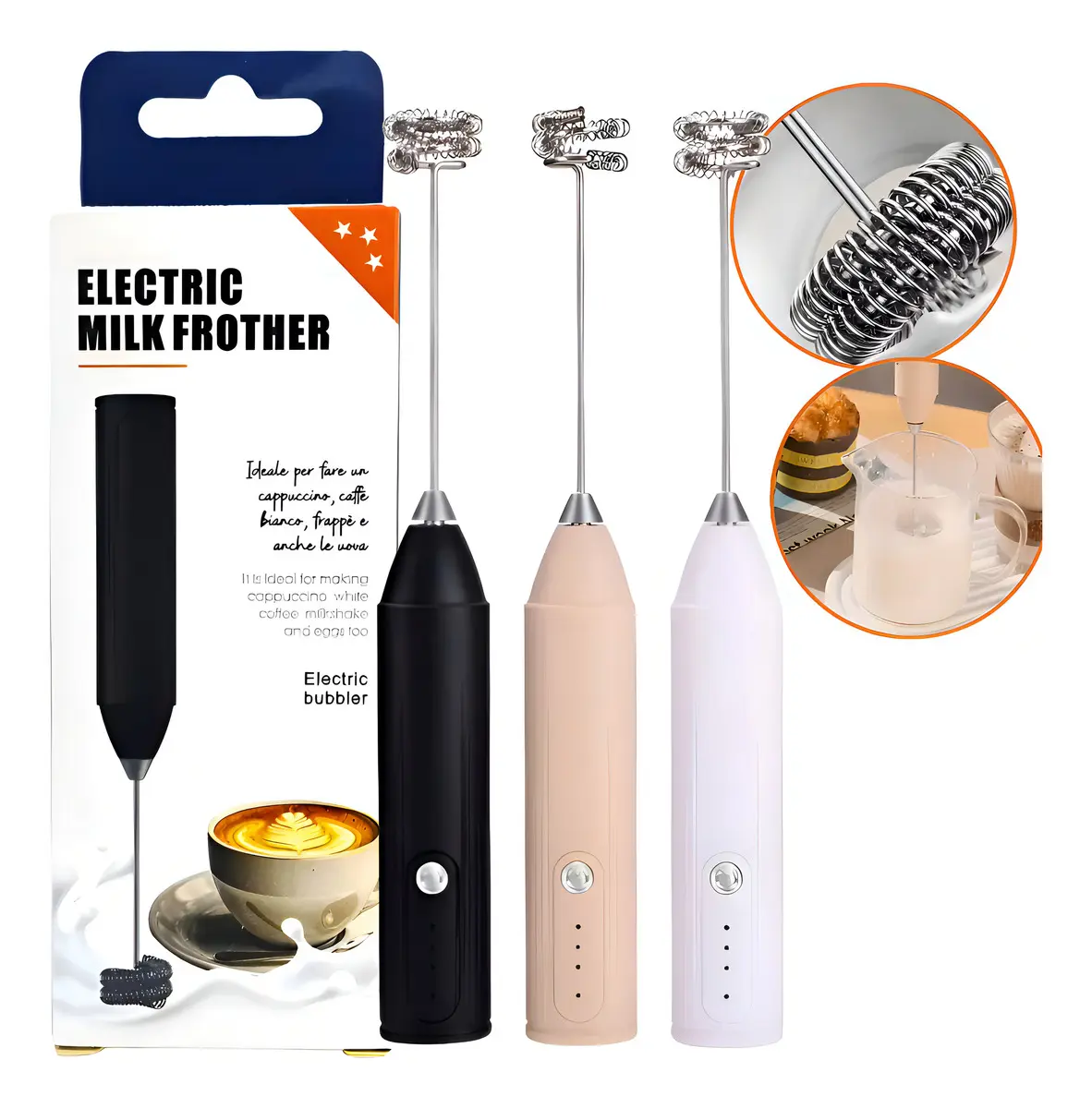 BATIDOR DE CAFE RECARGABLE SEIS