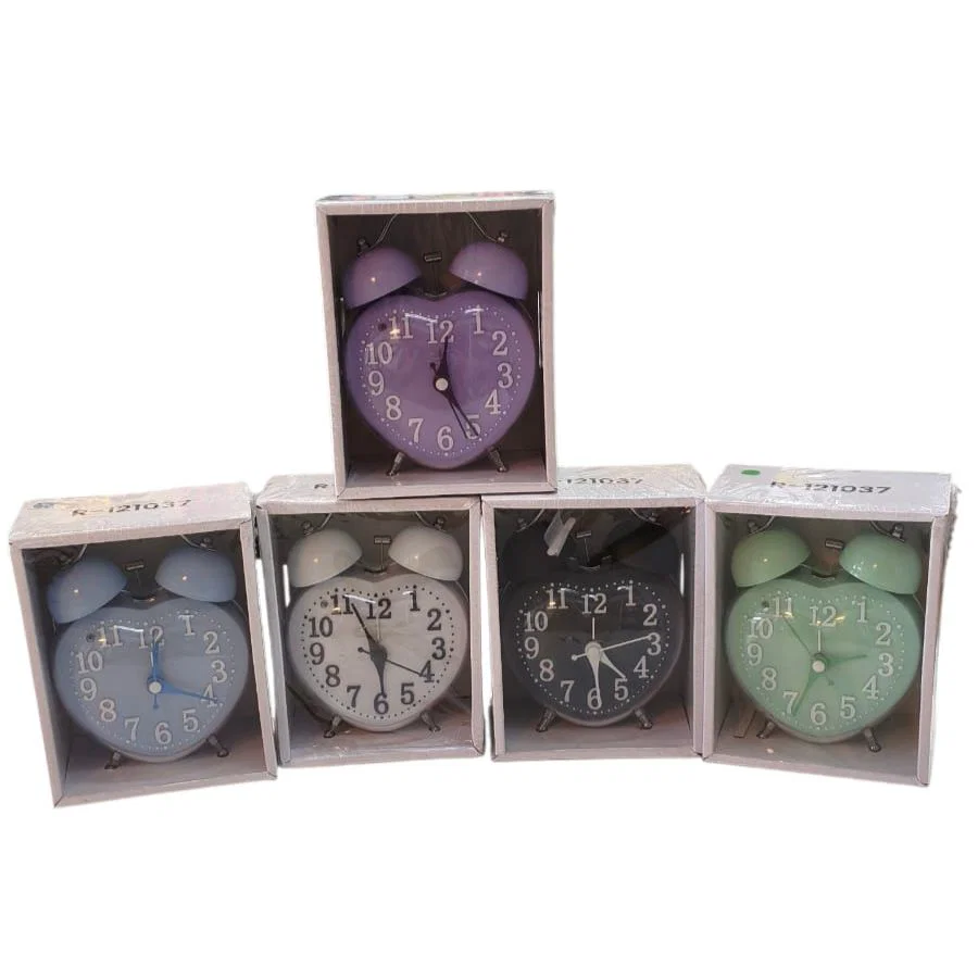 RELOJ DESPERTADOR C/CAMPANA CORAZON
