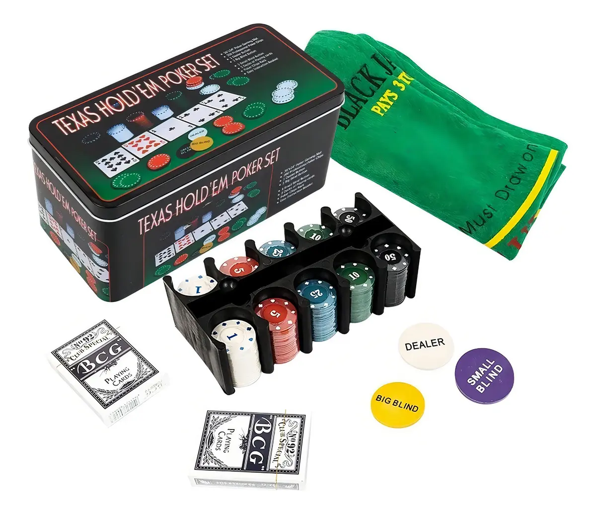 SET DE FICHAS POKER