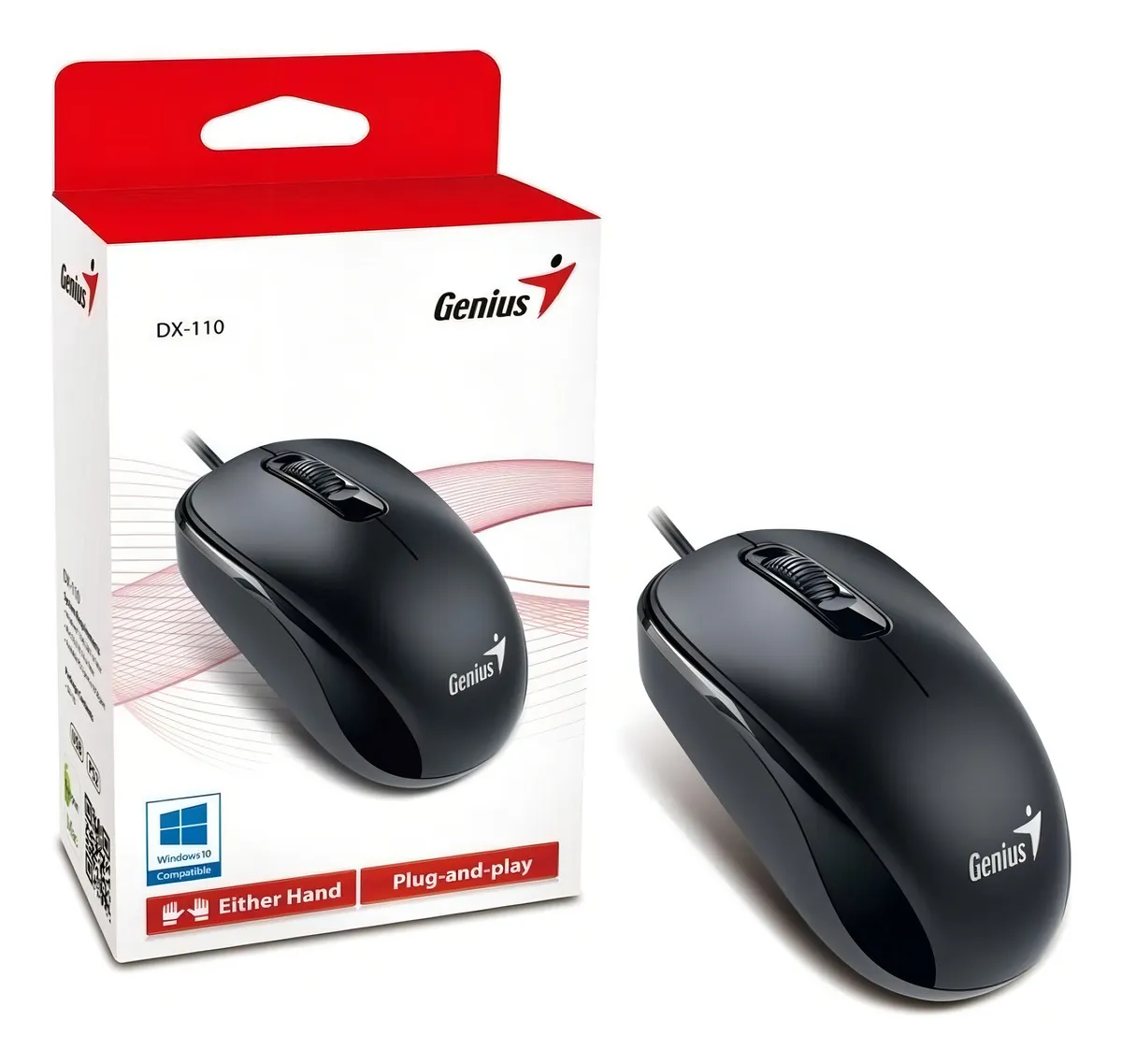 MOUSEOPTICO GENIUS DX 110 NEGRO