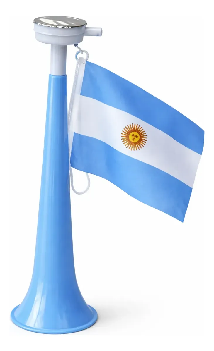 CORNETA BOCINA C/ BANDERA MUNDIAL