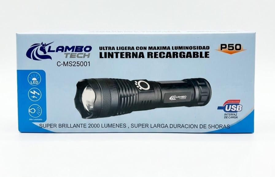 LINTERNA RECARGABLE P50 LAMBOTECH